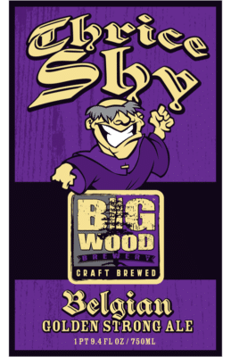 Big Wood Brewery Thrice Shy Label